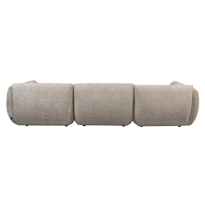 Pole to Pole Sofa Amsterdam 4-Sitzer mit Ottomane – Latte, 300 × 168 cm