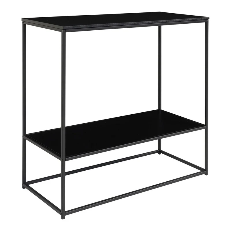 House Nordic Konsolentisch Vita – schwarzer Stahl, 80 × 36 × 80 cm