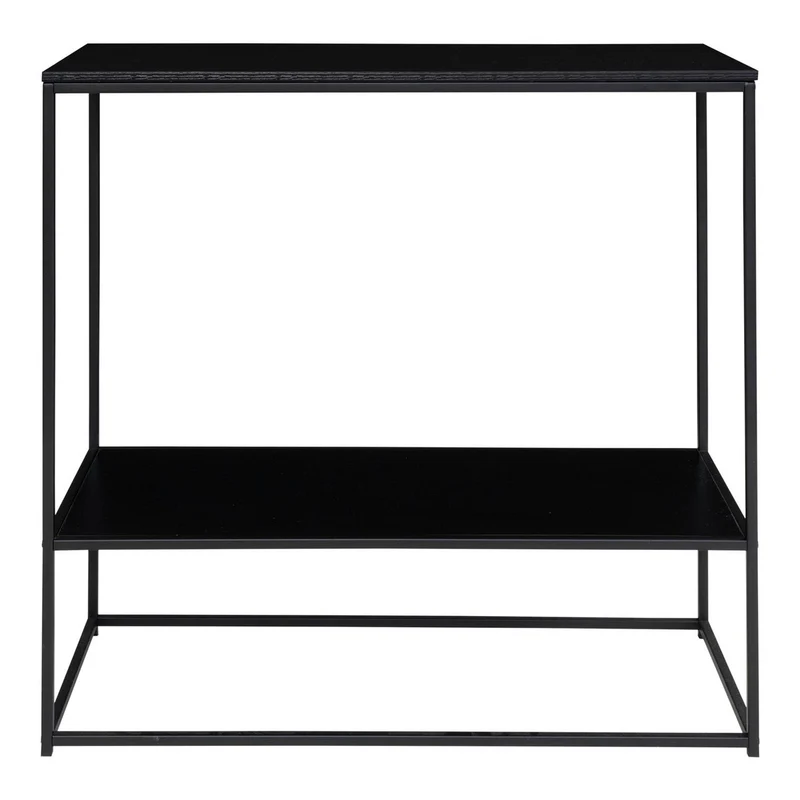 House Nordic Konsolentisch Vita – schwarzer Stahl, 80 × 36 × 80 cm