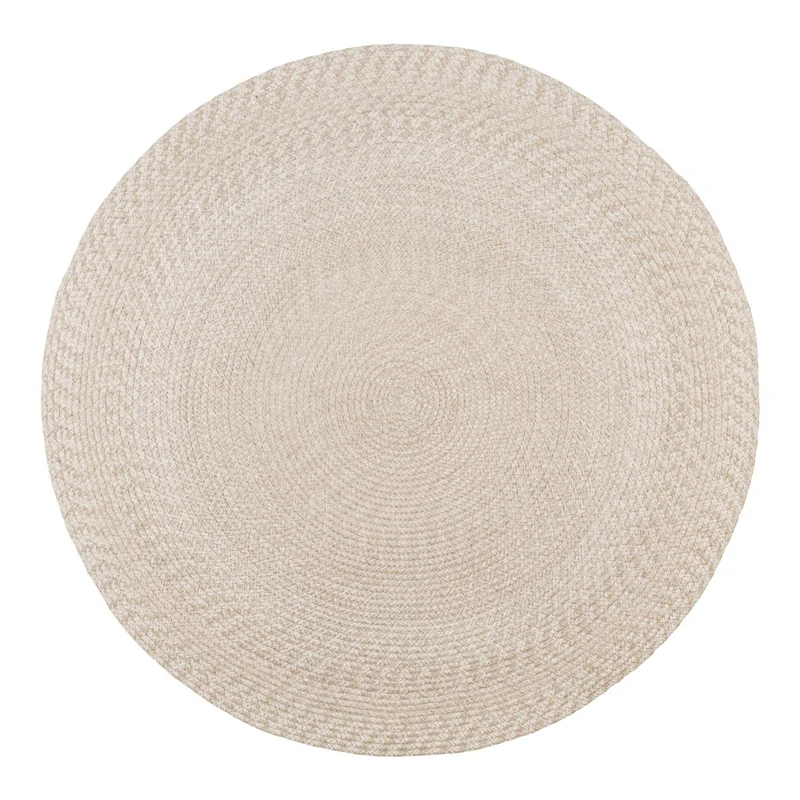 House Nordic Teppich Menorca – Sand, 100 % recyceltes PET, Ø 180 cm