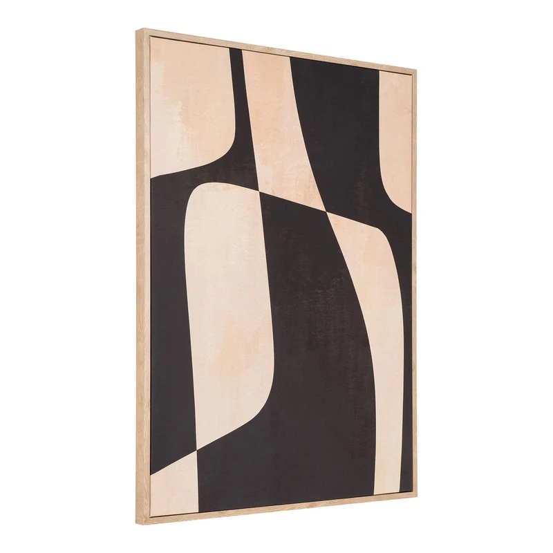 House Nordic Leinwanddruck Kapstadt Nr. 3 – Beige/Schwarz, 50 × 70 cm, Segeltuch