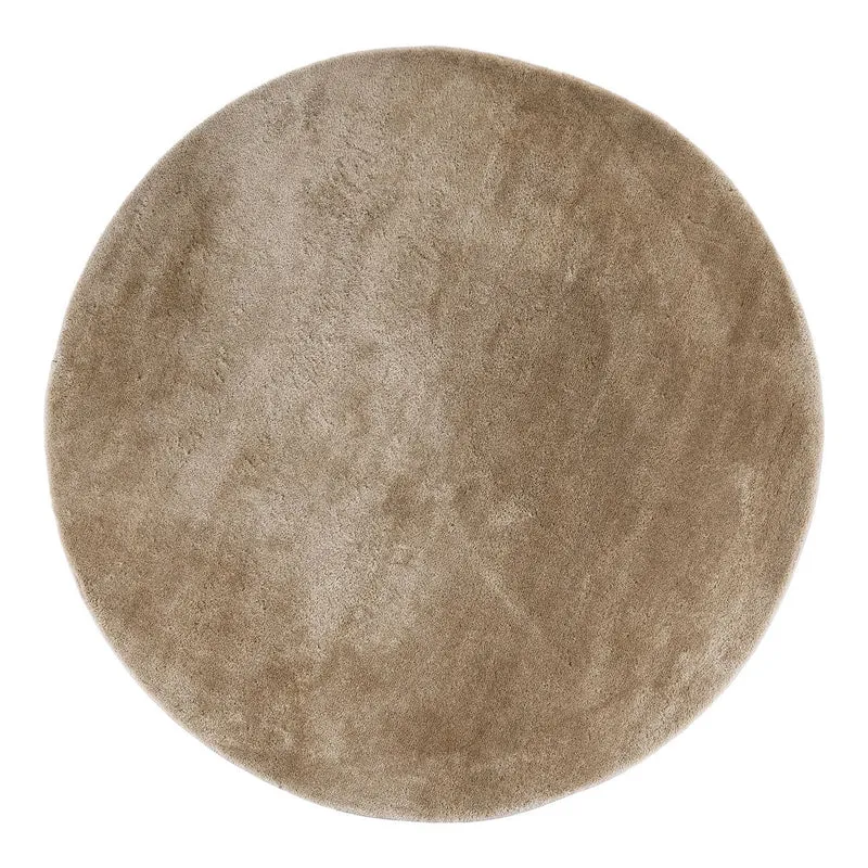 House Nordic Teppich Miami – Sand, 100 % Polyester, Ø 160 cm