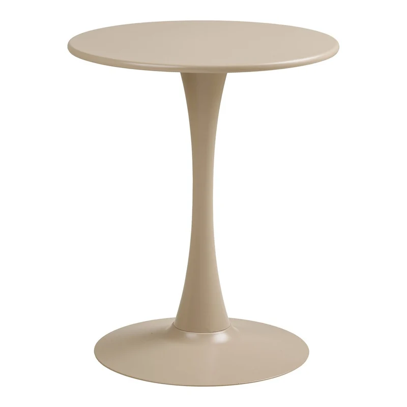 House Nordic Bistrotisch Meira – Stahl, Taupe, Ø 60 × 72 cm