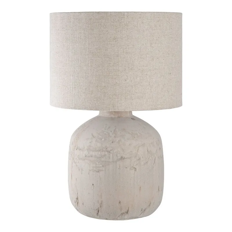 House Nordic Tischleuchte Bilby – Keramik, Beige/Braun, 46,5 cm