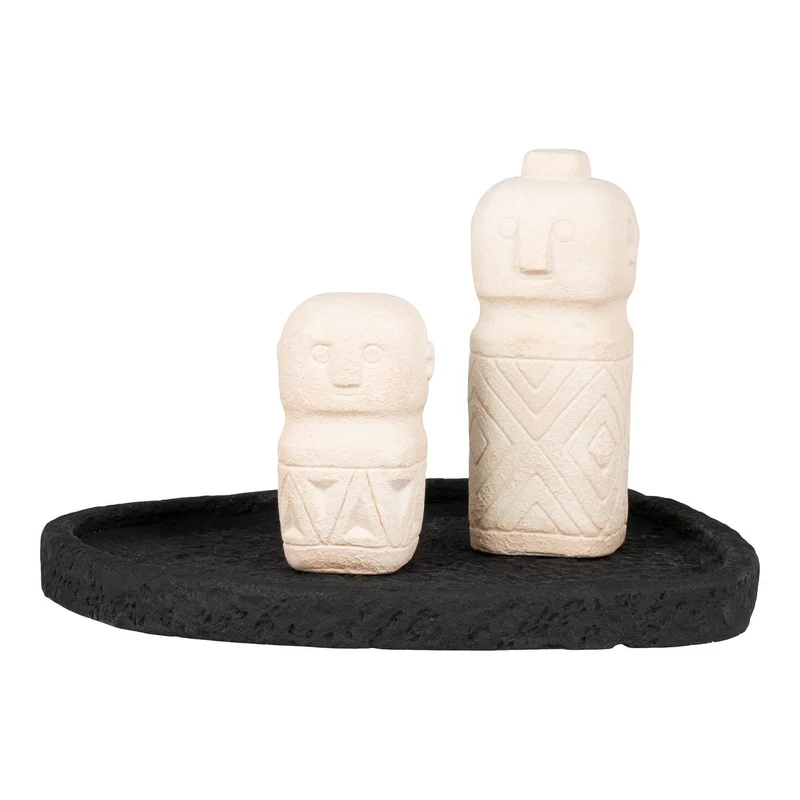 House Nordic Dekotablett Noir Stone – Schwarz