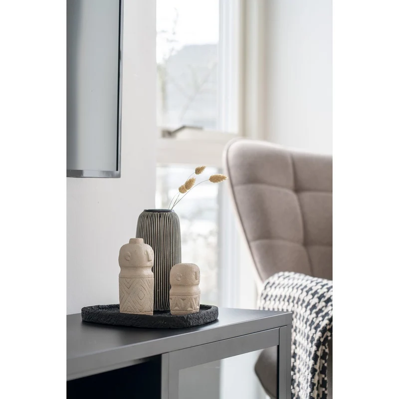 House Nordic Dekotablett Noir Stone – Schwarz
