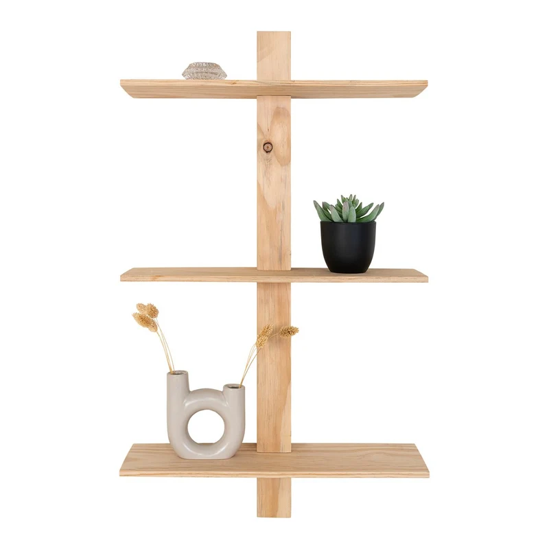 House Nordic Regal Almelo – Naturholz, Kiefernholz, 50 × 15 × 83 cm