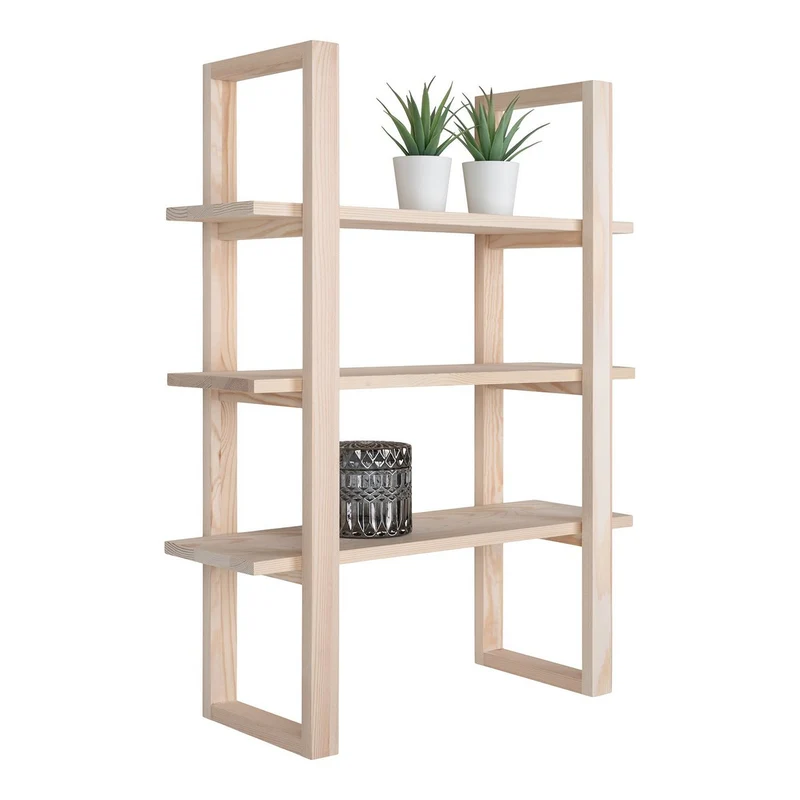 House Nordic Regal James – Natur, Paulownia-Holz, 48 × 63 cm