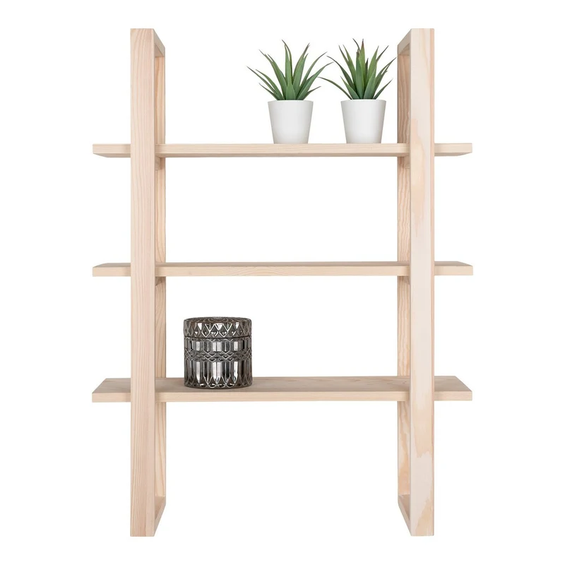 House Nordic Regal James – Natur, Paulownia-Holz, 48 × 63 cm