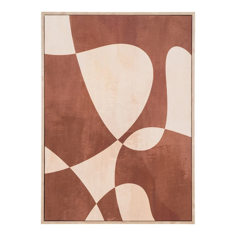 House Nordic Leinwanddruck Kapstadt Nr. 1 – Braun/Beige, 50 × 70 cm, Segeltuch