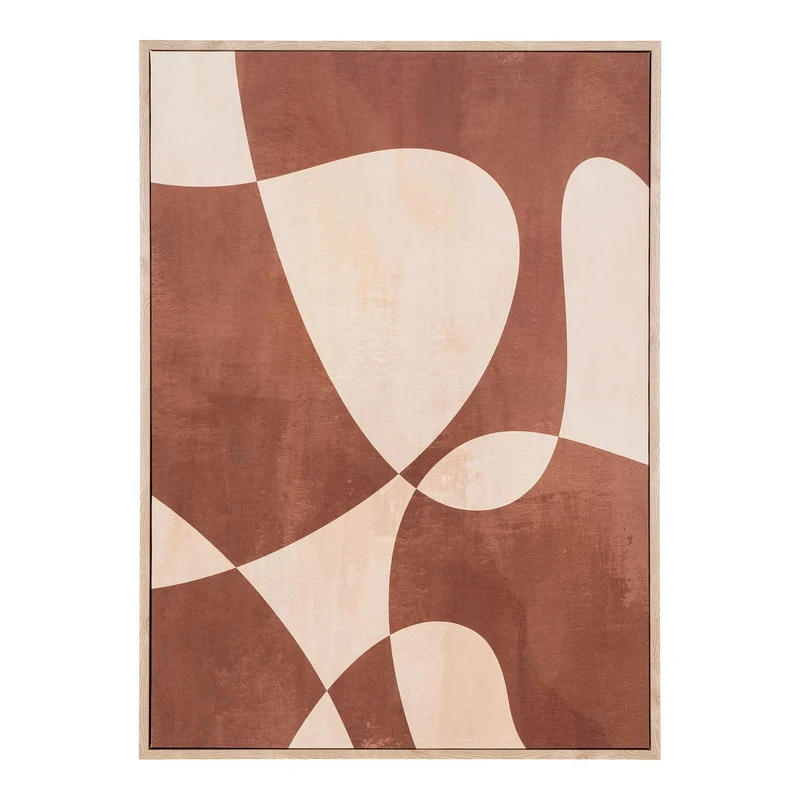 House Nordic Leinwanddruck Kapstadt Nr. 1 – Braun/Beige, 50 × 70 cm, Segeltuch