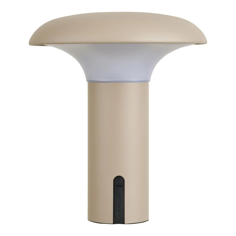 House Nordic Ramsey LED-Lampe – wiederaufladbar, beige, Stahl, 18 × 18 × 21,5 cm
