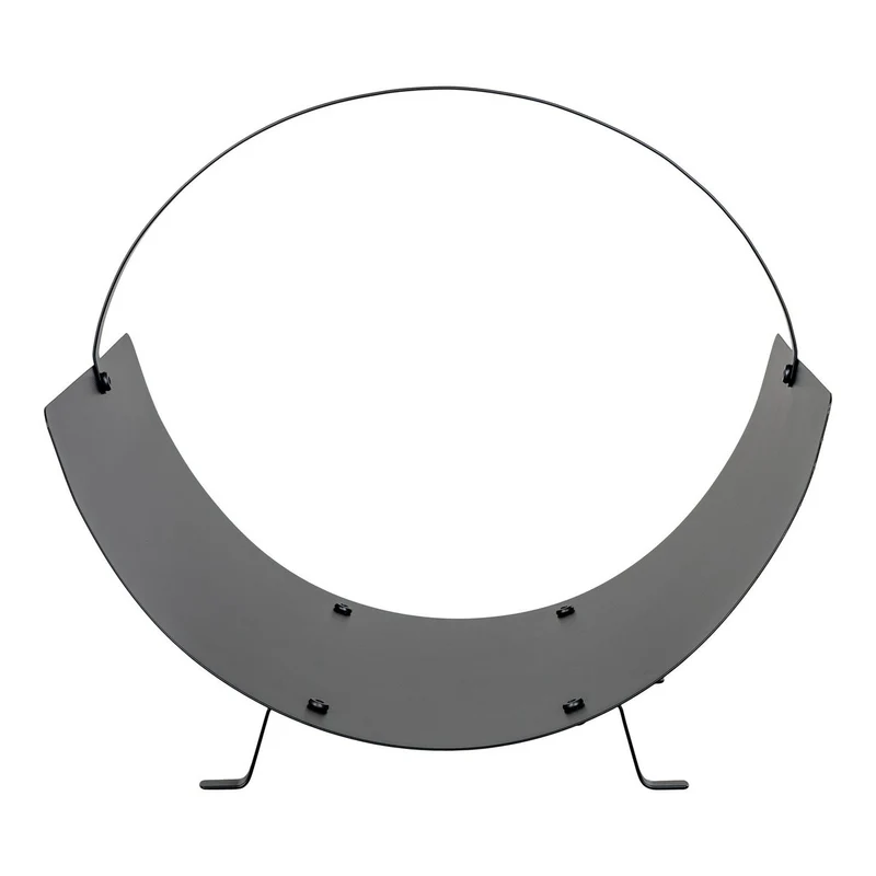 House Nordic Kaminholzhalter Tires – Holzhalter, Stahl, schwarz, 40 × 35 × 33,5 cm