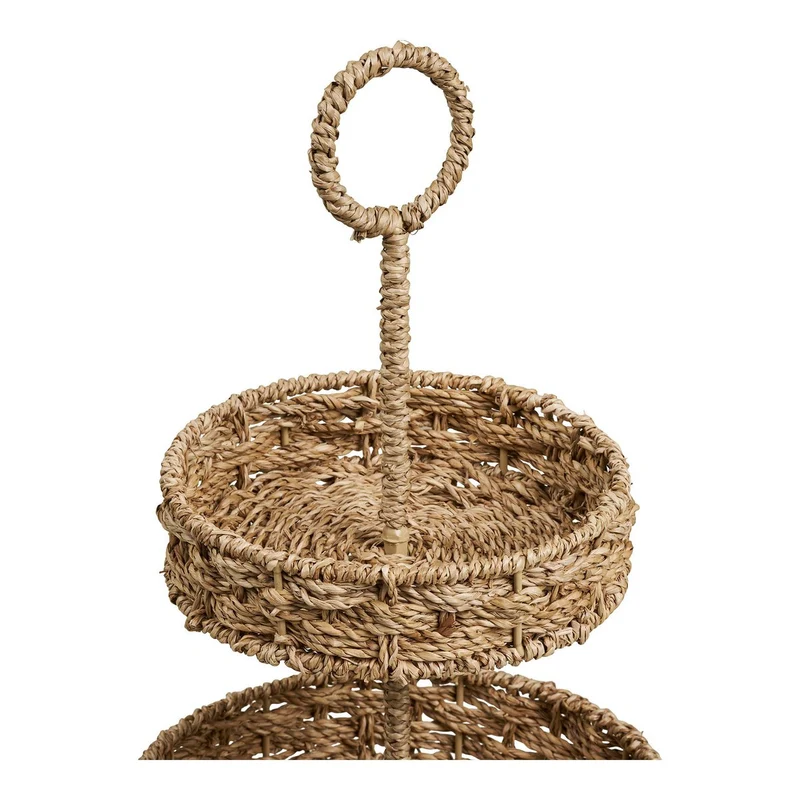 House Nordic Tablett Rifbjerg – Seegras, Natur, Ø 25 × 40,5 cm