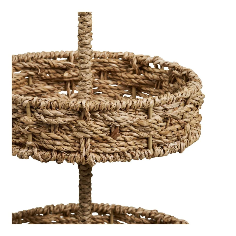 House Nordic Tablett Rifbjerg – Seegras, Natur, Ø 25 × 40,5 cm
