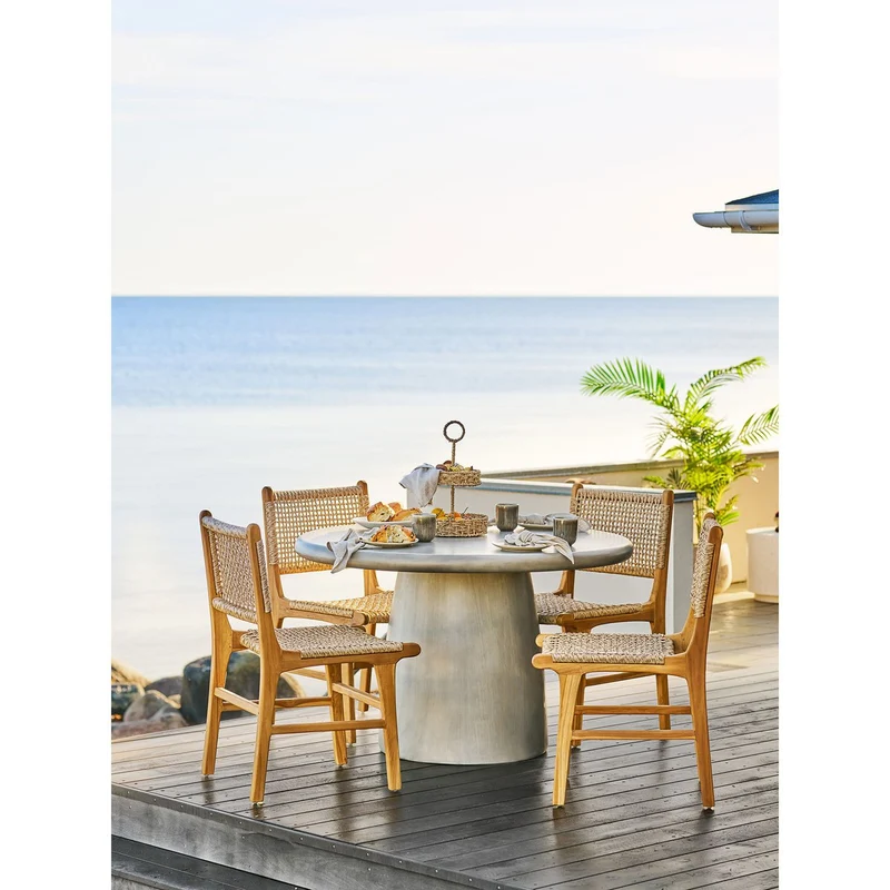 House Nordic Tablett Rifbjerg – Seegras, Natur, Ø 25 × 40,5 cm