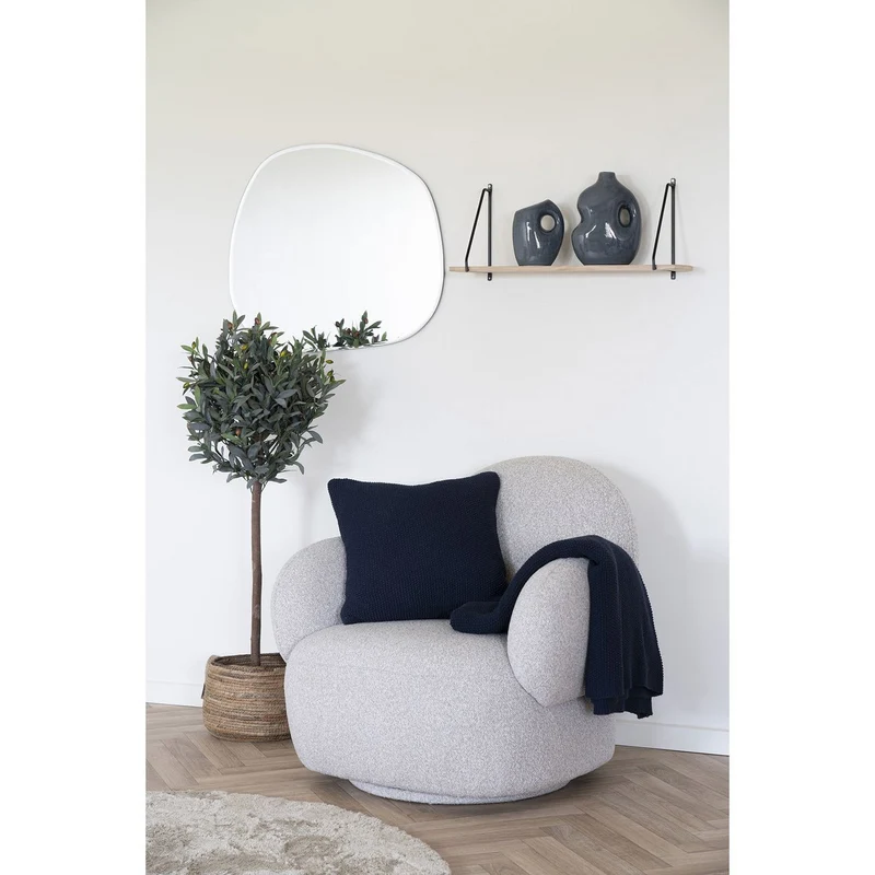 House Nordic Wohndecke Santos – Blau, 130 × 170 cm, Baumwolle