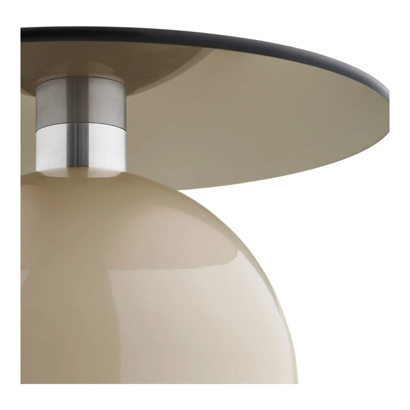 House Nordic Beistelltisch Ravello – gehärtetes Glas und Metall, Ø 40 cm