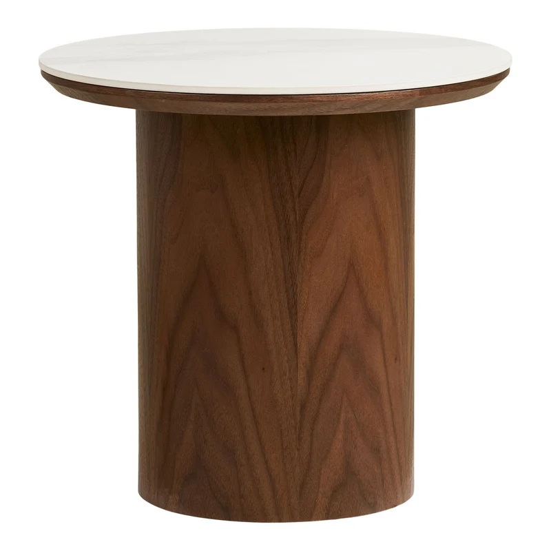 House Nordic Beistelltisch Noli – Keramik und Eschenfurnier, Ø 40 cm