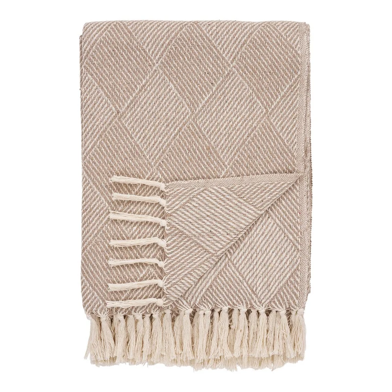 House Nordic Wohndecke "Bursa" – Taupe/Beige