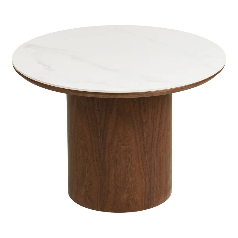 House Nordic Couchtisch Noli – Keramik und Eschenfurnier, Ø 60 cm