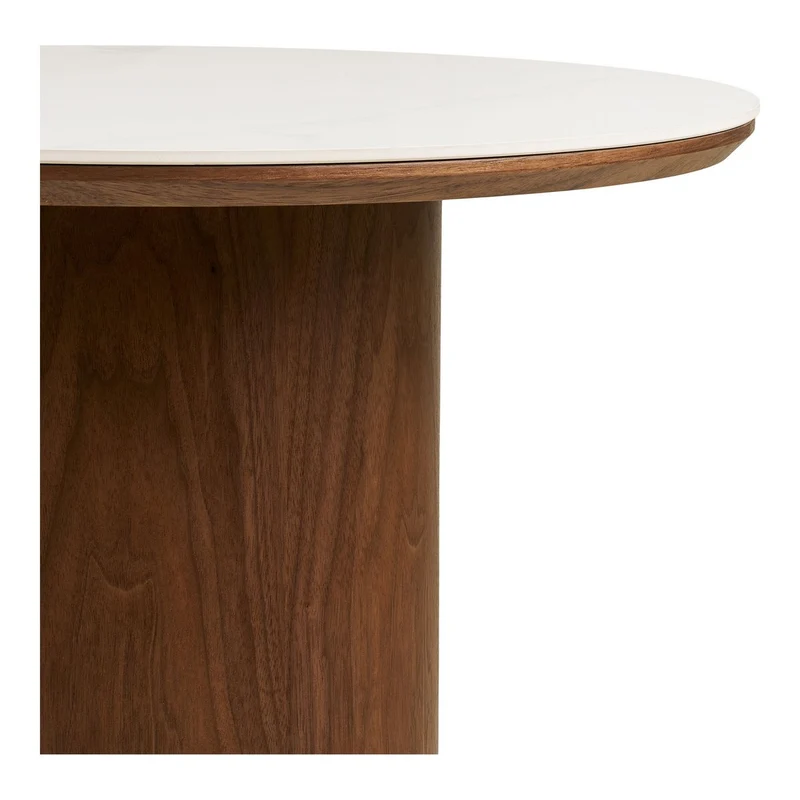 House Nordic Couchtisch Noli – Keramik und Eschenfurnier, Ø 60 cm