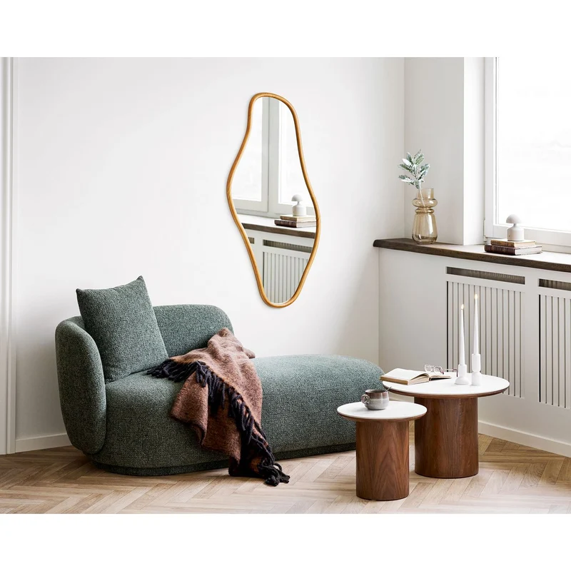House Nordic Couchtisch Noli – Keramik und Eschenfurnier, Ø 60 cm