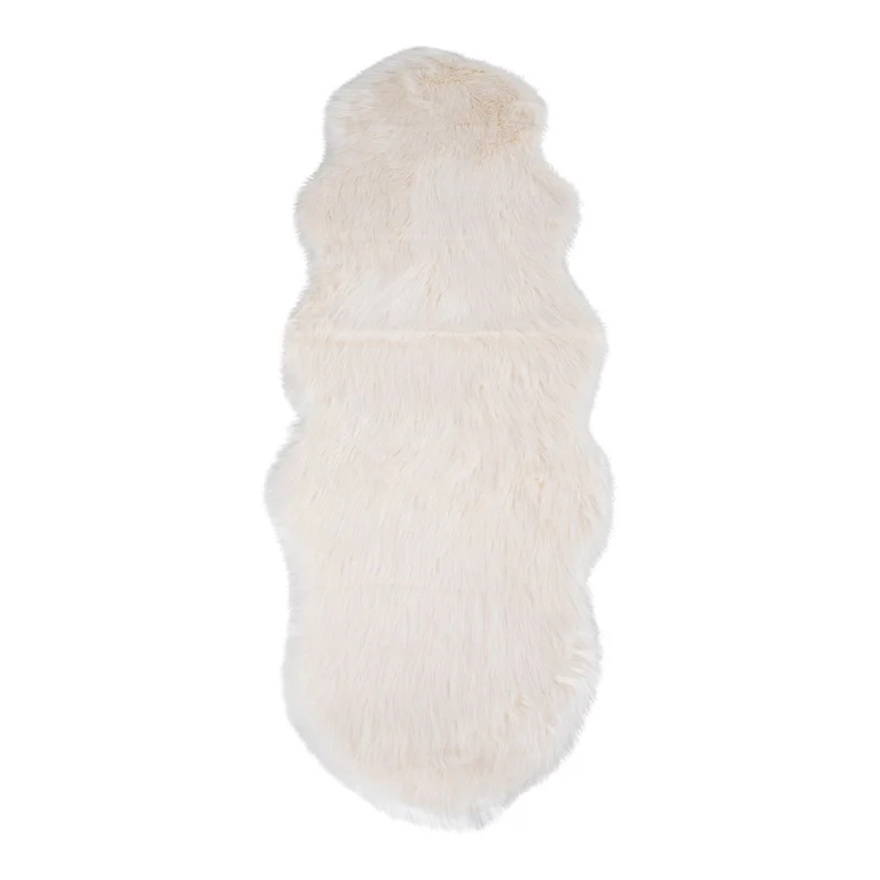 House Nordic Künstliches Lammfell – Polyester, Elfenbein, 60 × 180 cm