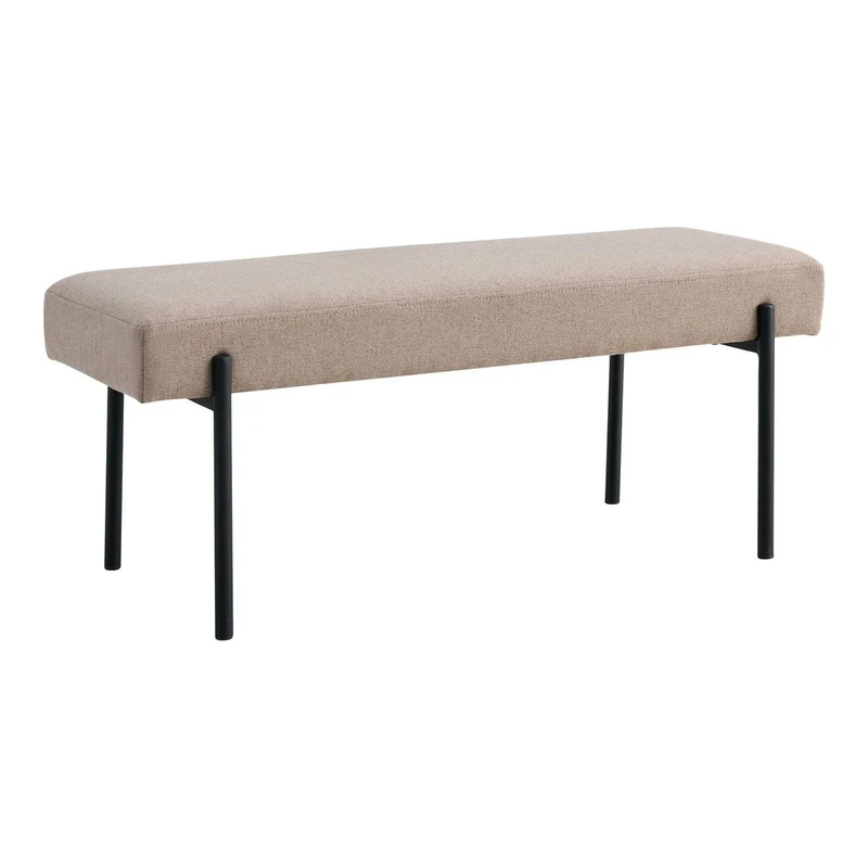 House Nordic Bank Swindon – Stein mit schwarzen Beinen, 100 × 36 × 42,5 cm