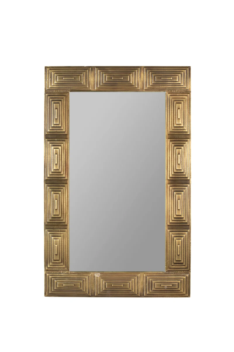 Dutchbone Spiegel Volan – Gold, MDF, 110 × 70 × 4 cm