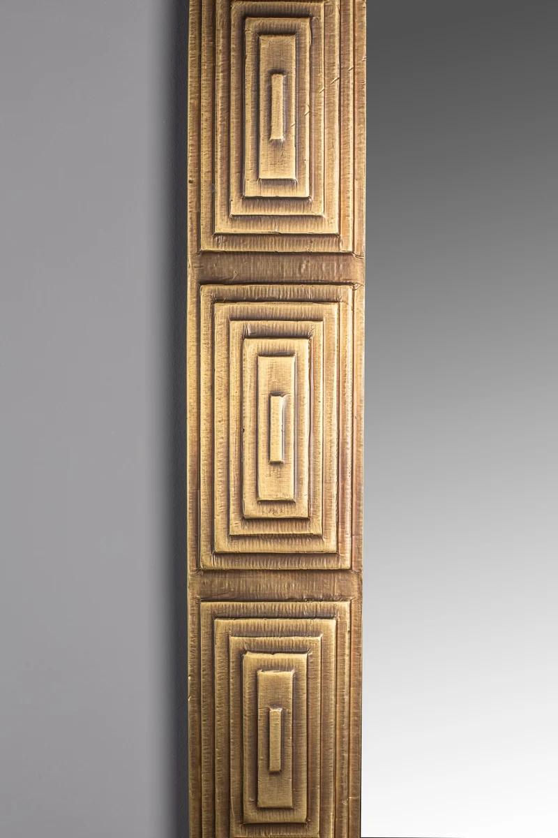 Dutchbone Spiegel Volan – Gold, MDF, 110 × 70 × 4 cm