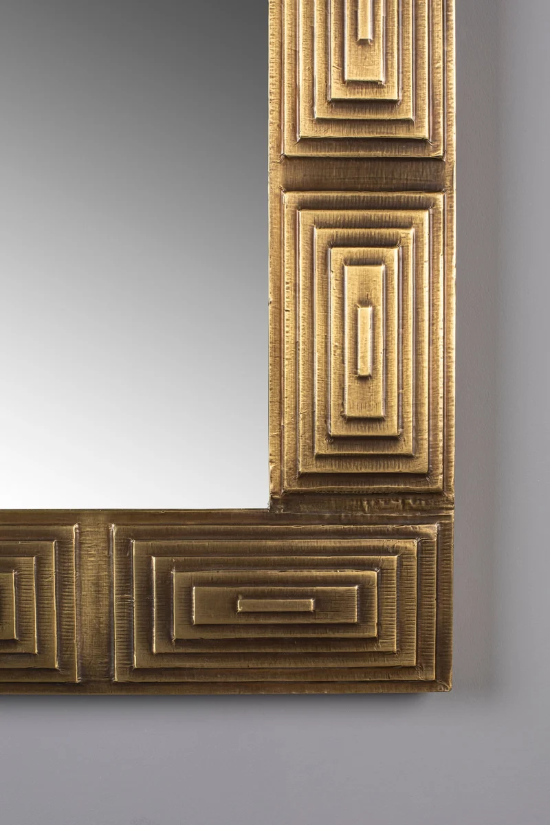 Dutchbone Spiegel Volan – Gold, MDF, 110 × 70 × 4 cm