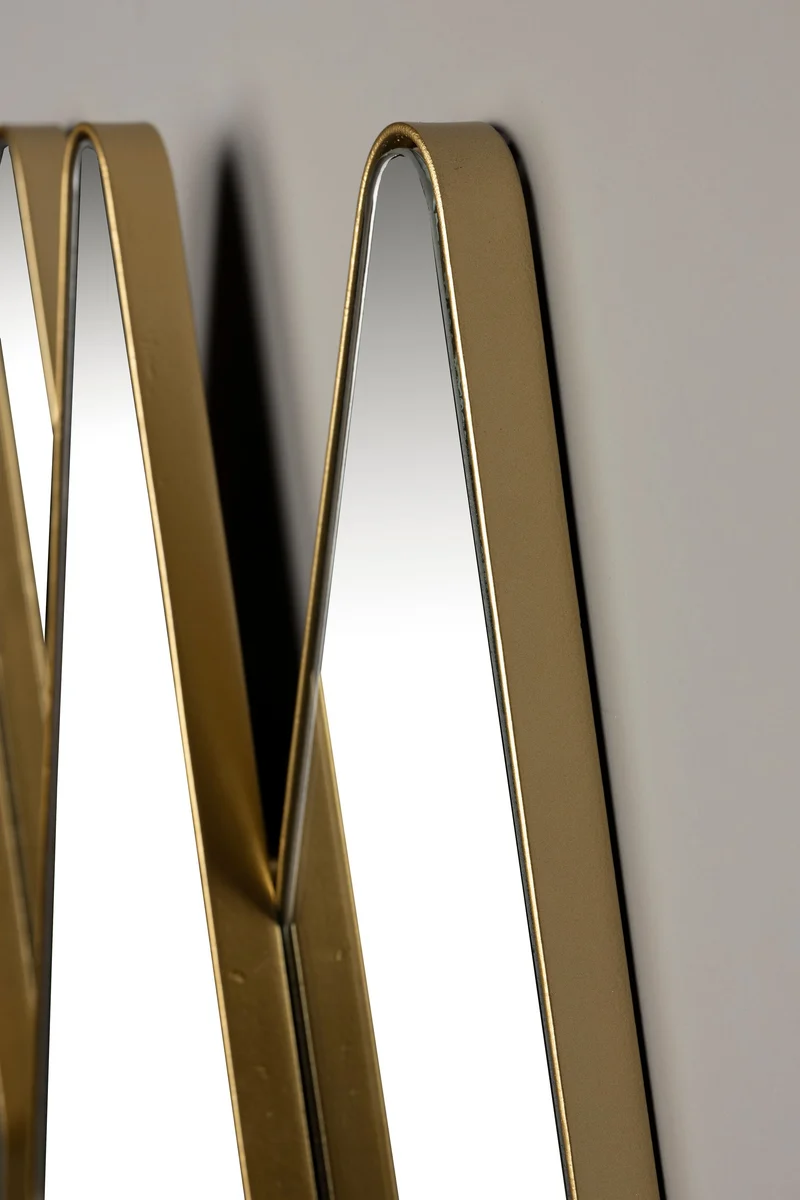 Dutchbone Spiegel Kyoko – Gold, Eisen, 77 × 70 × 4 cm