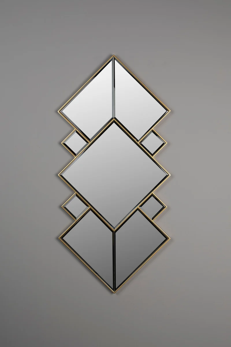 Dutchbone Spiegel Miyu – Gold, Glas, 107 × 4 × 51 cm
