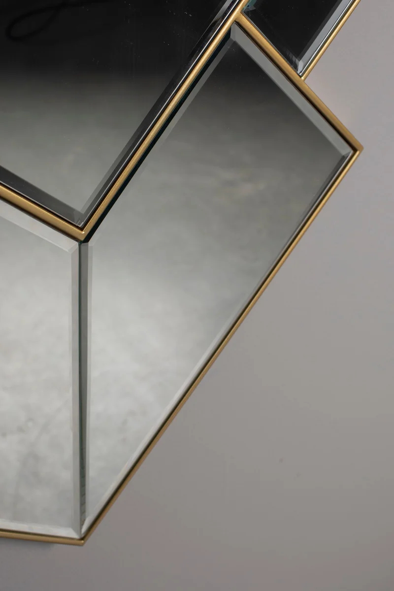 Dutchbone Spiegel Miyu – Gold, Glas, 107 × 4 × 51 cm