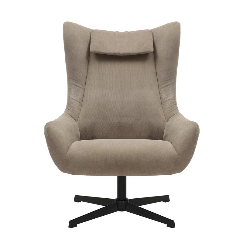 SalesFever Relaxsessel Haven mit Hocker – Taupe