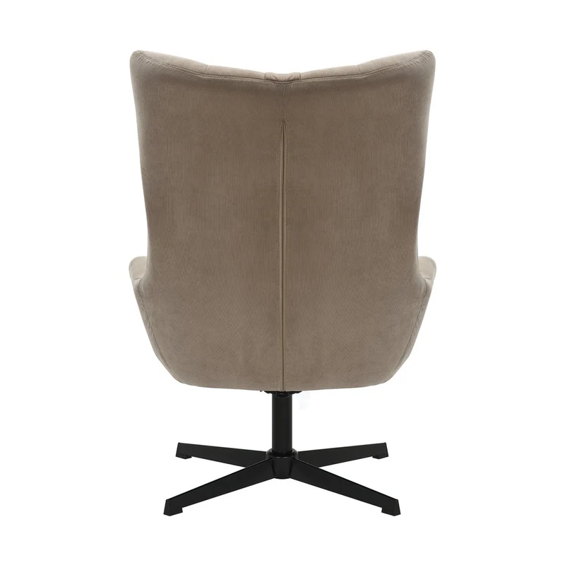 SalesFever Relaxsessel Haven mit Hocker – Taupe