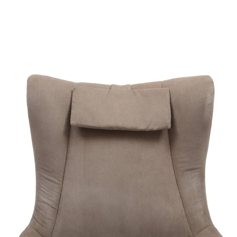 SalesFever Relaxsessel Haven mit Hocker – Taupe