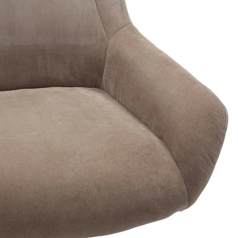 SalesFever Relaxsessel Haven mit Hocker – Taupe