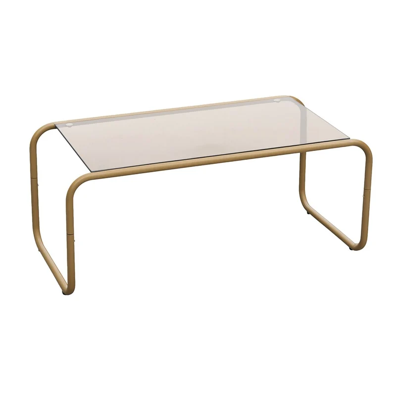 Leitmotiv Couchtisch Ventana – filigranes Design mit Glasplatte, Höhe ca. 36 cm