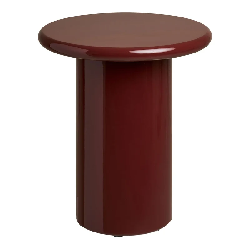 House Nordic Beistelltisch Otago – MDF in Bordeaux, Ø 45 cm