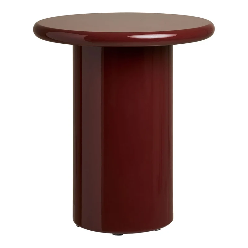 House Nordic Beistelltisch Otago – MDF in Bordeaux, Ø 45 cm