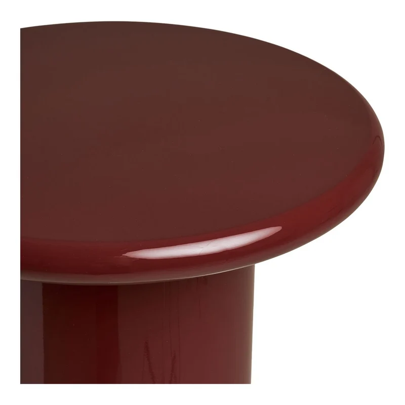 House Nordic Beistelltisch Otago – MDF in Bordeaux, Ø 45 cm