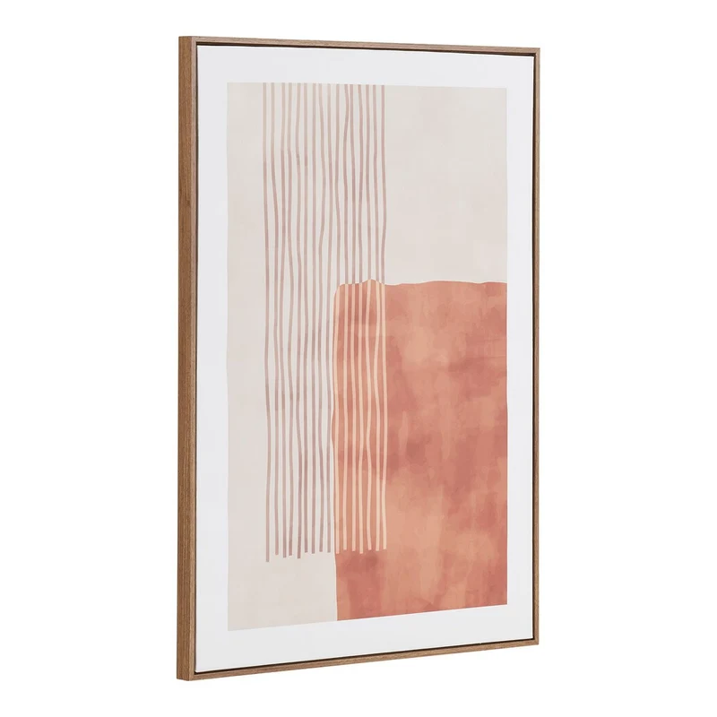 House Nordic Mina Leinwanddruck – Beige/Braun, Nr. 1, 50 × 70 cm