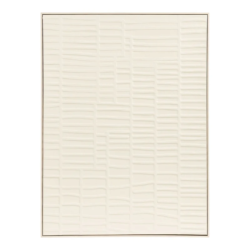 House Nordic Wanddekoration Ena Relief – Beige, 60 × 80 cm