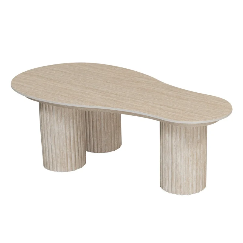 Pole to Pole Couchtisch Craft – Keramik in Travertin-Optik, 118 cm