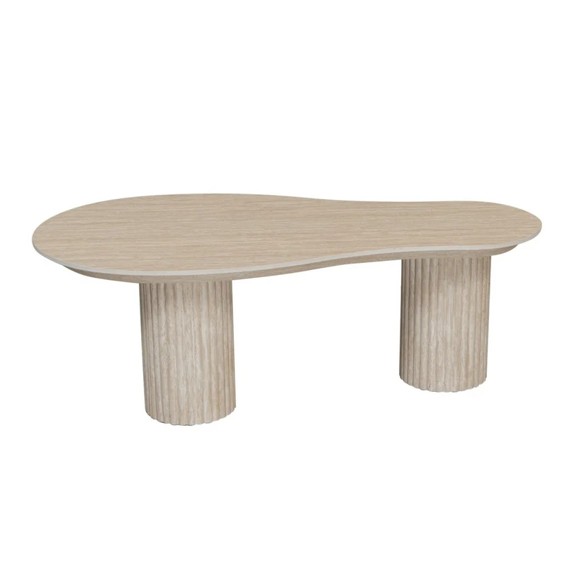 Pole to Pole Couchtisch Craft – Keramik in Travertin-Optik, 118 cm