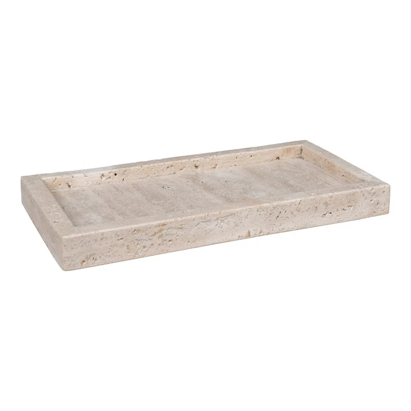 House Nordic Tablett Tavira aus Travertin – Natur