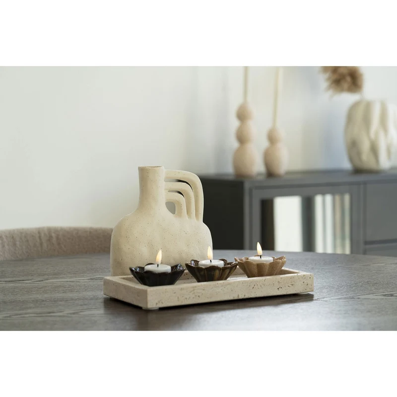 House Nordic Tablett Tavira aus Travertin – Natur