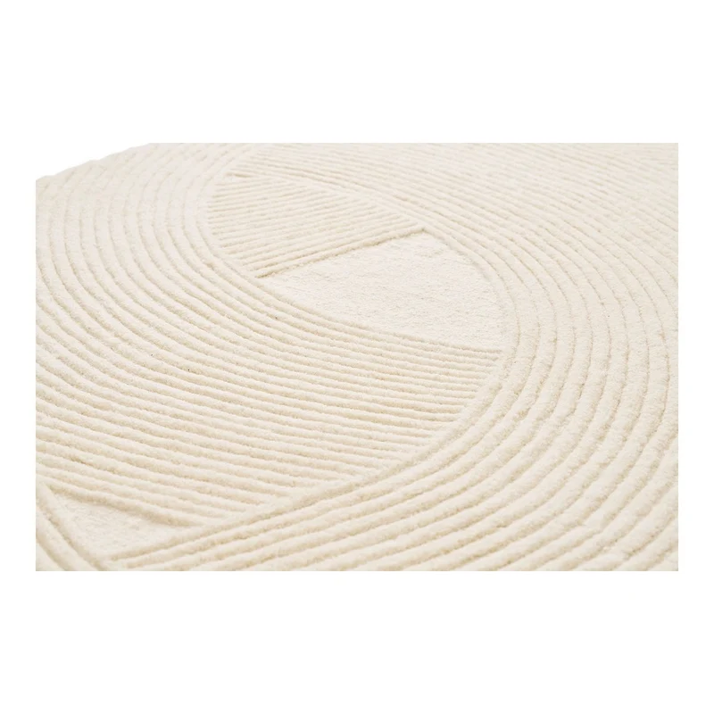 House Nordic Handgetufteter Wollteppich – Elfenbein, 160 × 230 cm, Wolle